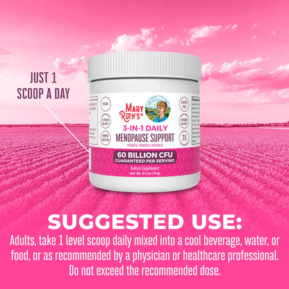 Menopause Support Powder for Women, 60 Billion CFU, 0.5 Oz