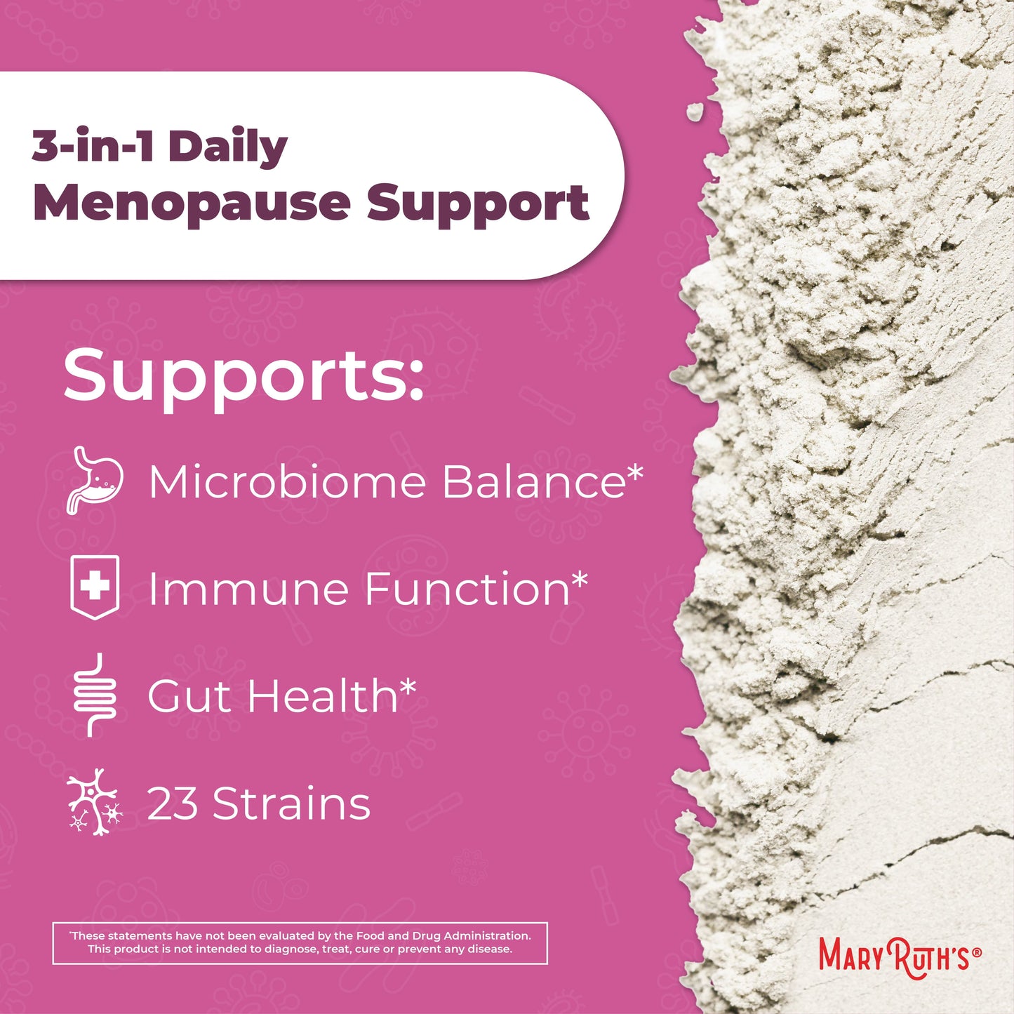 Menopause Support Powder for Women, 60 Billion CFU, 0.5 Oz