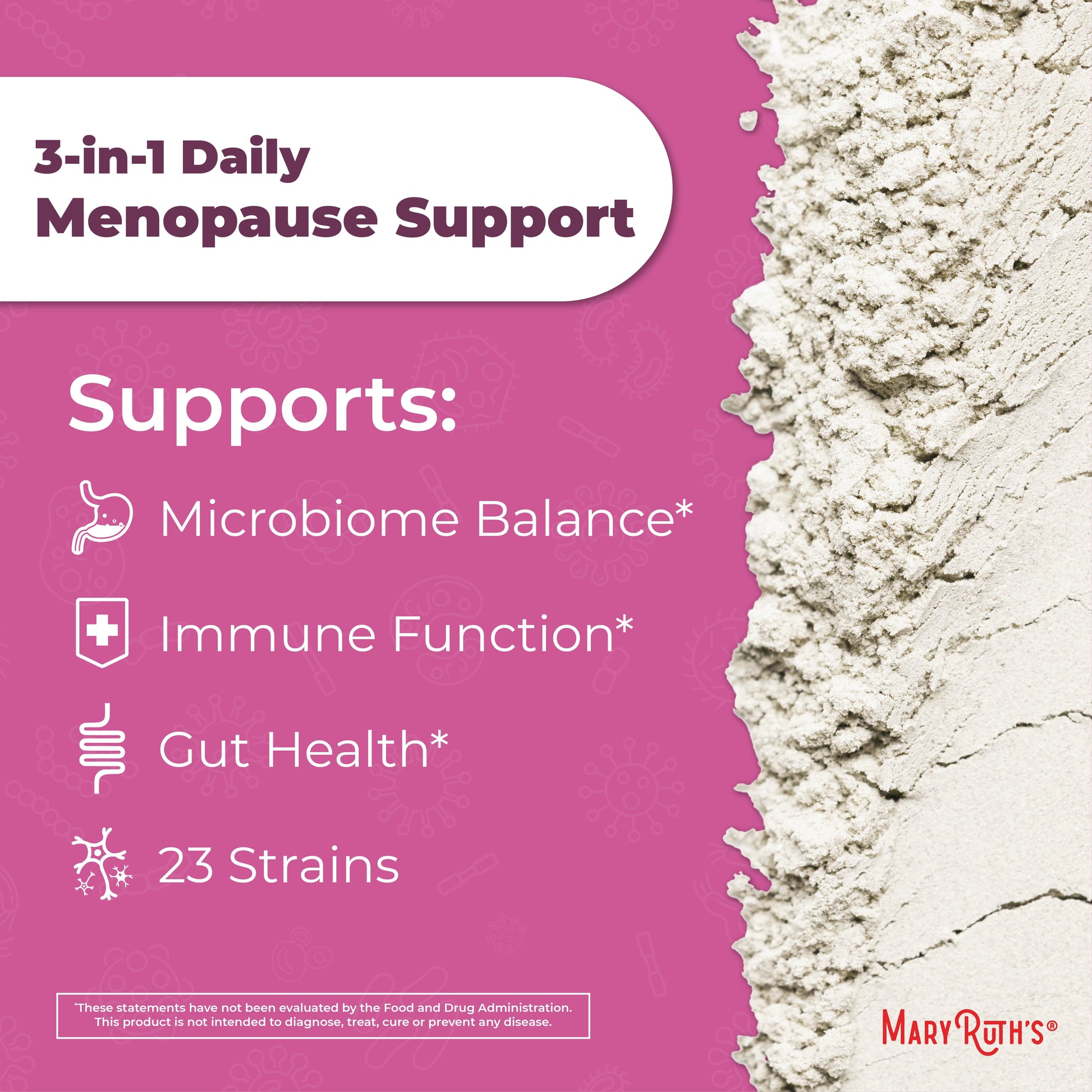 Menopause Support Powder for Women, 60 Billion CFU, 0.5 Oz