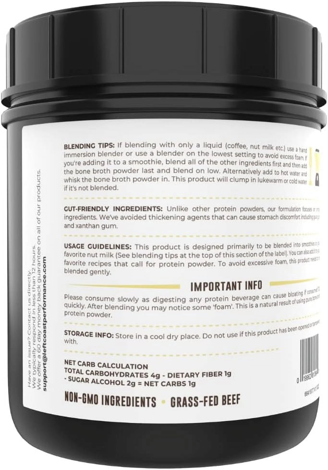 (2 Pack)  Keto Bone Broth Powder | Grass Fed Protein Powder with Collagen | Vanilla, 16 Oz