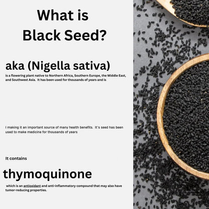 Black Seed Oil 1000Mg -Immune & Digestive Support, Skin and Hair Health, Non-Gmo