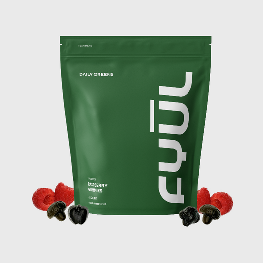 FYUL Daily Greens Gummies - Raspberry Flavor, Sugar-Free