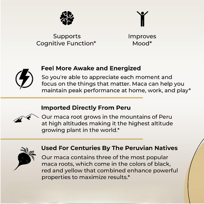 Organic Maca Root Capsules 1500Mg